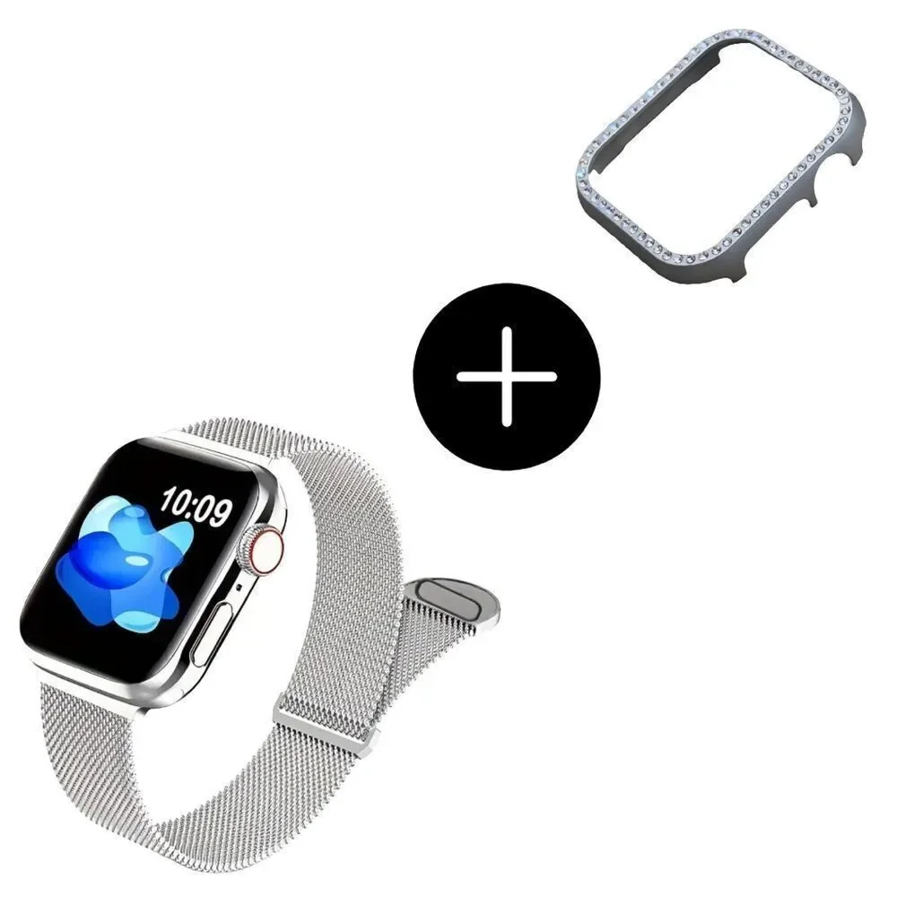 Apple Watch Band and Screen Case Bundle